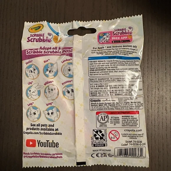 Crayola Scribble Scrubbie Pet with Washable Markers - Picture 2 of 2